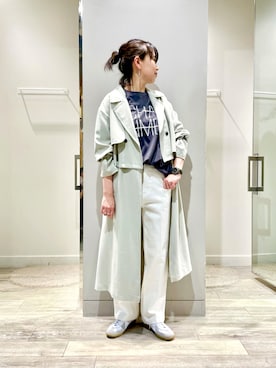 「GERMAN TRAINER（ジャーマントレーナー）のアイテム」を使った、namikiayaさん（レディース・161cm）の春コーディネート