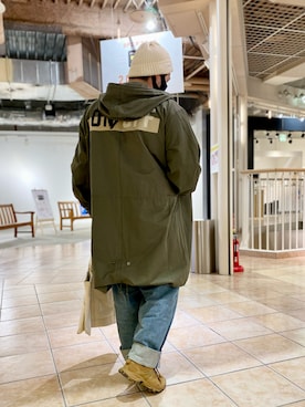 「AVIREX（アヴィレックス）のアイテム（モッズコート）」を使った、kikuさん（メンズ・160cm）の冬コーディネート