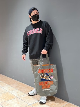 「AVIREX（アヴィレックス）のアイテム（キャップ）」を使った、kikuさん（メンズ・160cm）の秋コーディネート