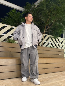 「AVIREX（アヴィレックス）のアイテム（シューズ）」を使った、kikuさん（メンズ・160cm）の秋コーディネート