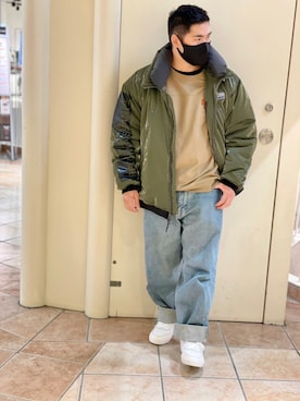 「アイテム（マスク、ブラック系）」を使った、kikuさん（メンズ・160cm）の秋コーディネート