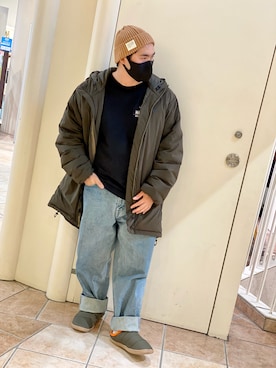 「AVIREX（アヴィレックス）のアイテム（サンダル）」を使った、kikuさん（メンズ・160cm）の秋コーディネート