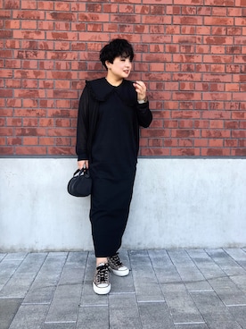 「OUTDOOR PRODUCTS（アウトドアプロダクツ）のOUTDOOR PRODUCTS MINI ROLL BOSTN BAG（ショルダーバッグ）」を使った、cmyokoさん（レディース・150cm）の秋コーディネート