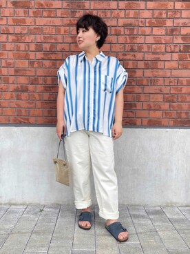 「COMMUNITY MILL（コミュニティ ミル）のアイテム」を使った、cmyokoさん（レディース・150cm）の夏コーディネート