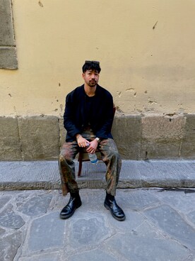 「アイテム（チノパンツ、その他）」を使った、Rintaさん（メンズ・184cm）の春コーディネート