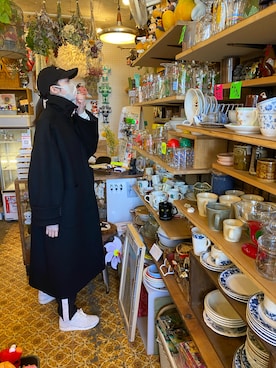 「nugu」｜「アイテム（その他アウター）」を使った、zuzueqoさん（レディース・170cm）の冬コーディネート