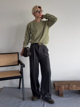 「THE BOLDMAN(ザ ボールドマン)のSuede Soft Loafer / スウェードソフトローファー(ローファー)」を使った、hikaruさん(メンズ・173cm)の秋コーディネート