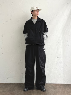 「Adoon plain（アドーンプレーン）のアイテム（パンツ）」を使った、hikaruさん（メンズ・173cm・20代）の春コーディネート