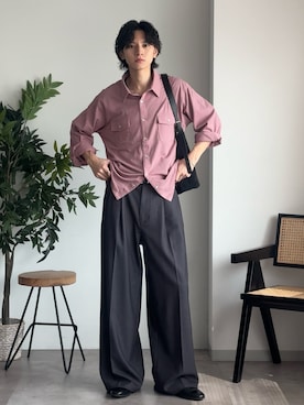 「Adoon plain（アドーンプレーン）のアイテム」を使った、hikaruさん（メンズ・173cm）の冬コーディネート