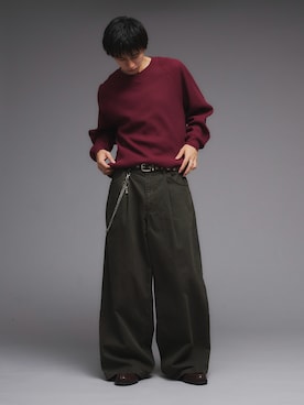 「アイテム（スラックス）」を使った、hikaruさん（メンズ・173cm・20代）の夏コーディネート