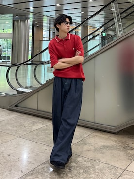 「MUHET（ミュエータ）のアイテム」を使った、hikaruさん（メンズ・173cm）の春コーディネート