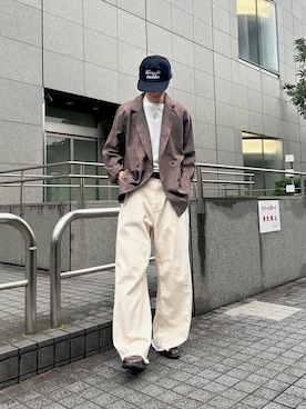「Adoon plain（アドーンプレーン）のアイテム（パンツ）」を使った、hikaruさん（メンズ・173cm・20代）の秋コーディネート