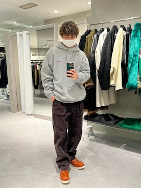 「BACKLASH（バックラッシュ）のアイテム（シューズ）」を使った、kaiseiさん（メンズ・172cm）の秋コーディネート