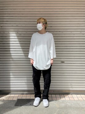 「BACKLASH（バックラッシュ）のアイテム（トップス）」を使った、kaiseiさん（メンズ・172cm）の春コーディネート