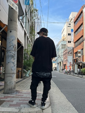「KMRii（ケムリ）のアイテム（スウェットパンツ）」を使った、kaiseiさん（メンズ・172cm）の夏コーディネート
