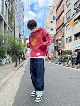 「BACKLASH（バックラッシュ）のアイテム」を使った、kaiseiさん（メンズ・172cm）の夏コーディネート