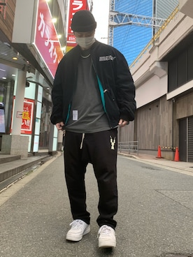 「リバーシブル」｜「アイテム（パーカー）」を使った、kaiseiさん（メンズ・172cm）の冬コーディネート
