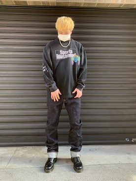 「BACKLASH（バックラッシュ）のアイテム（パンツ）」を使った、kaiseiさん（メンズ・172cm）の冬コーディネート