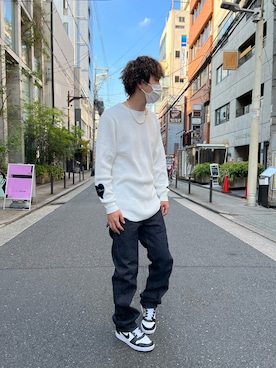 「MINUS（マイナス）のアイテム」を使った、kaiseiさん（メンズ・172cm）の秋コーディネート