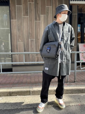 「ADER error（アーダーエラー）のアイテム（バッグ）」を使った、kaiseiさん（メンズ・172cm）の冬コーディネート