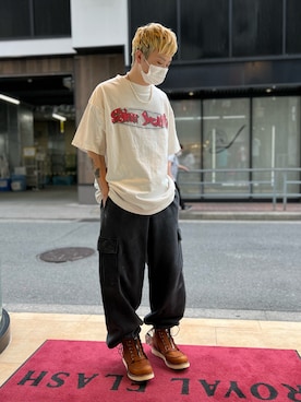 「BACKLASH（バックラッシュ）のアイテム（シューズ）」を使った、kaiseiさん（メンズ・172cm）の夏コーディネート