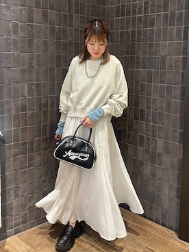 「アイテム（スウェット）」を使った、えび（JEANASIS）さん（レディース・164cm・20代）の秋コーディネート