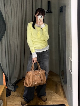 「eL（エル）のアイテム（パンツ）」を使った、えび（JEANASIS）さん（レディース・164cm）の春コーディネート