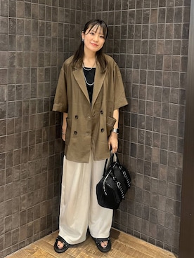 「アイテム（スウェットパンツ）」を使った、えび（JEANASIS）さん（レディース・164cm・20代）の夏コーディネート