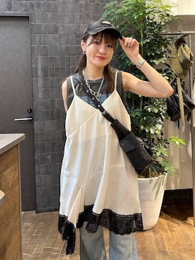 「アイテム（キャミソール）」を使った、えび（JEANASIS）さん（レディース・164cm・20代）の夏コーディネート