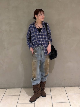 「JEANASIS（ジーナシス）のアイテム（パンツ）」を使った、えび（JEANASIS）さん（レディース・164cm）の秋コーディネート