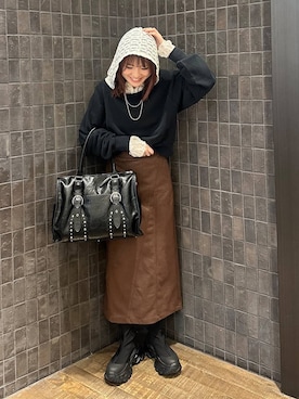 「アイテム（スウェット）」を使った、えび（JEANASIS）さん（レディース・164cm・20代）の秋コーディネート
