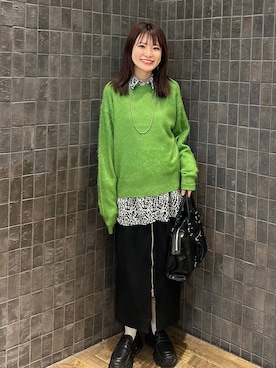 「JEANASIS（ジーナシス）のアイテム（スカート）」を使った、えび（JEANASIS）さん（レディース・164cm）の秋コーディネート