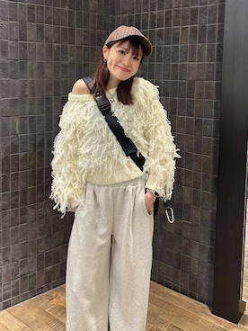 「アイテム（スウェットパンツ）」を使った、えび（JEANASIS）さん（レディース・164cm・20代）の秋コーディネート