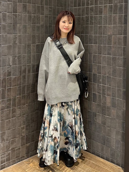 セール】ペイントタッチフレアスカート/592868（スカート）｜JEANASIS