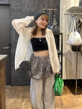 「アイテム（キャミソール、その他）」を使った、えび（JEANASIS）さん（レディース・164cm）の秋コーディネート