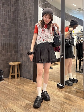 「アイテム（ローファー）」を使った、えび（JEANASIS）さん（レディース・164cm・20代）の夏コーディネート