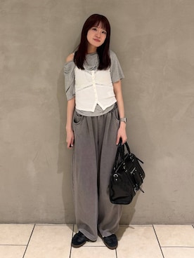 「JEANASIS（ジーナシス）のアイテム（トップス）」を使った、えび（JEANASIS）さん（レディース・164cm）の春コーディネート