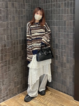 「アイテム（スウェットパンツ）」を使った、えび（JEANASIS）さん（レディース・164cm・20代）の秋コーディネート