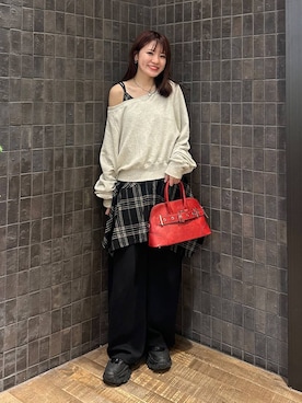 「アイテム（チュニック）」を使った、えび（JEANASIS）さん（レディース・164cm）の秋コーディネート