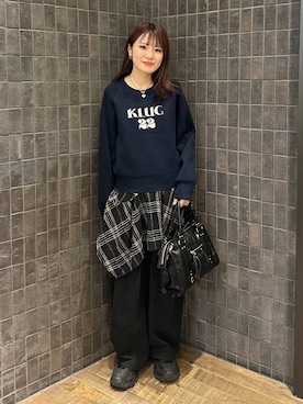 「アイテム（チュニック）」を使った、えび（JEANASIS）さん（レディース・164cm）の秋コーディネート