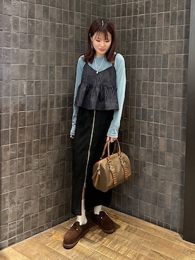 「アイテム（その他トップス）」を使った、えび（JEANASIS）さん（レディース・164cm・20代）の秋コーディネート