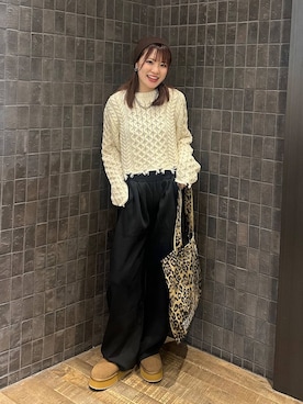 「アイテム（スウェットパンツ）」を使った、えび（JEANASIS）さん（レディース・164cm・20代）の秋コーディネート