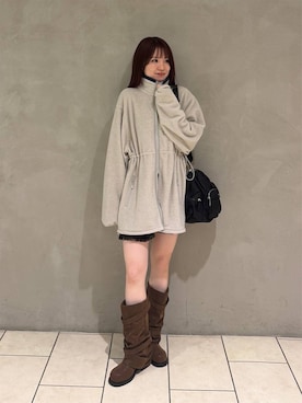 「アイテム（チュニック）」を使った、えび（JEANASIS）さん（レディース・164cm）の秋コーディネート