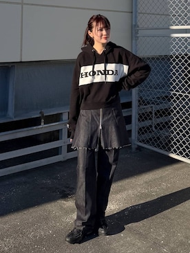 えび(JEANASIS)さん(レディース・164cm)の冬コーディネート