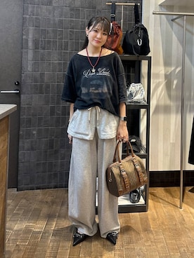 「アイテム（スウェットパンツ）」を使った、えび（JEANASIS）さん（レディース・164cm・20代）の夏コーディネート