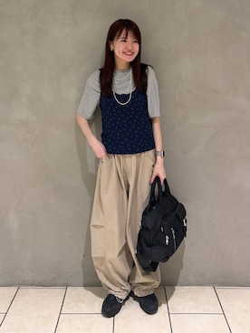 ミリタリータックボリュームパンツ/657336を使った人気ファッション