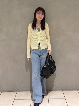 「JEANASIS（ジーナシス）のアイテム（バッグ）」を使った、えび（JEANASIS）さん（レディース・164cm）の春コーディネート