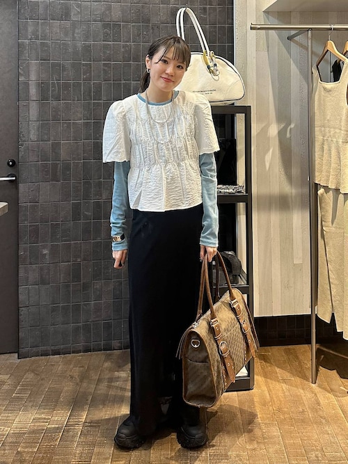JEANASIS ソウガラスウェット 完売品 JEANASIS｜ウーブンシアーラッフルブラウス | Rakuten Fashion