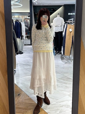 「eL（エル）のアイテム」を使った、えび（JEANASIS）さん（レディース・164cm）の春コーディネート