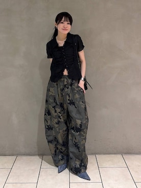 「JEANASIS（ジーナシス）のアイテム」を使った、えび（JEANASIS）さん（レディース・164cm）の夏コーディネート